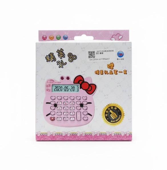 آلة حاسبة بتصميم Hello Kitty اللطيف